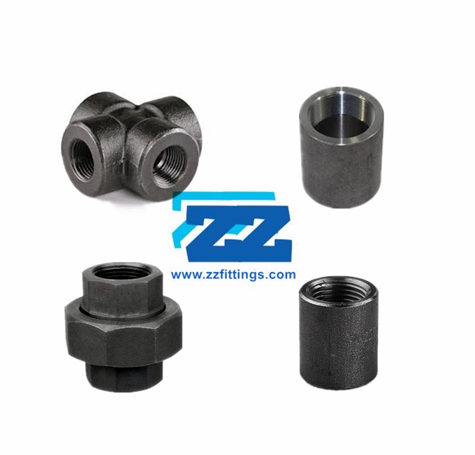 UNION 2 Class 3000 (3M) Threaded NPT Forged Steel A105N Pipe Fitting  B16.11